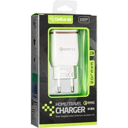 Мережевий зарядний пристрій Gelius Pro Exelon QC2.0 GP-HC02 1USB 2.1 A White - мініатюра 2