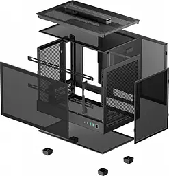 Корпус Deepcool CH160 MESH Без БП Black (R-CH160-BKNMI0-G-1) - мініатюра 9