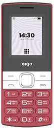 Телефон ERGO B185 DS Red UA UCRF