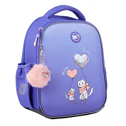 Рюкзак каркасний YES H-100 Purr Meow 35х28х15 см Бузковий (559841)