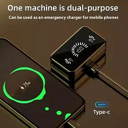 Бездротові навушники Bluetooth ANKRIYUL DH01 TWS стерео спортивні з дзеркальним світлодіодним дисплеєм - мініатюра 4
