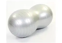 М'яч для фітнесу EasyFit Peanut 45х90 см сірий (фітбол горіх-арахіс) (EF-3022-GY)
