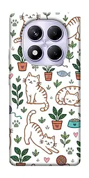 TPU чохол Demsky Cats pattern для Xiaomi Redmi Note 14 Pro 4G