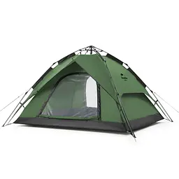 Намет Naturehike NH21ZP008 тримісний автоматичний темно-зелений