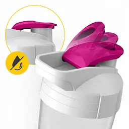 Шейкер спортивний 4FIZJO Ultra 700 мл White/Pink (P-5905973407069) - мініатюра 6