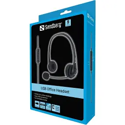 Гарнітура Sandberg Office USB Black - мініатюра 3