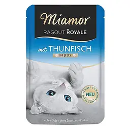 Вологий корм для котів Miamor Ragout Royale mit Thunfisch МІАМОР ТУНЕЦЬ шматочки в желе беззерновий повнораційний, пауч 100г