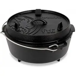 Казан-жарівня чавунна Petromax Dutch Oven ft6 на ніжках 5.5 л (1017-ft6)
