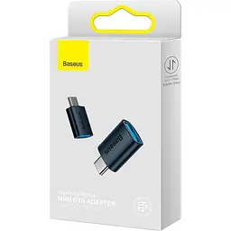 Перехідник Baseus Ingenuity Series Mini OTG Adaptor Type-C to USB-A 3.1 Blue (ZJJQ000003) - мініатюра 6