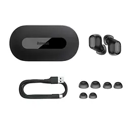 Бездротові навушники Baseus Bowie EZ10 True Wireless Earphones, Low Latency, Baseus Rapid Charge, BT5.3, 40mAh, 300mAh, 5h, Black A00054300116-Z1 - мініатюра 6