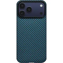 Чохол Pitaka Ultra-Slim Case для Apple iPhone 17 Pro Twill Black/Blue (KI1706BP) [155097] - мініатюра 1