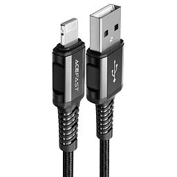 Дата кабель Acefast C1-02 USB to Lightning 2.4A 1.2 м Black