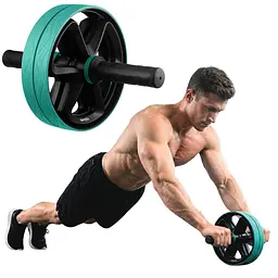 Ролик для пресу подвійний Gymtek блакитний - мініатюра 2