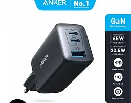 Зарядний пристрій адаптер живлення Anker 735 (PowerPort III) 65 W 3 виходи 2C+A (A2667) - мініатюра 4