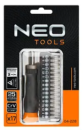 Біти 5/32 бітотримач набір 17шт Neo Tools hoz0014128