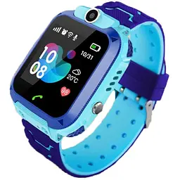 Дитячий розумний годинник Smart Baby Watch Q12 S-5 з SIM-картою кнопкою SOS камерою і GPS Синій
