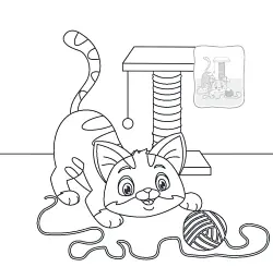 Котики. Розмальовка (+ наліпки) - Юлія Деркач - мініатюра 4