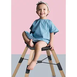 Стільчик для годування BabyGO 3 в 1 Carou 360°, сірий (5751) - мініатюра 8