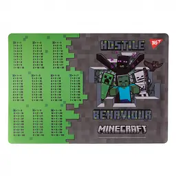 Підкладка для столу Yes Minecraft Heroes, таблиця множення, 2 шт. в упаковці