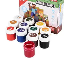 Фарби гуашеві Yes Minecraft 12 кольорів 20 мл (230407) - мініатюра 3