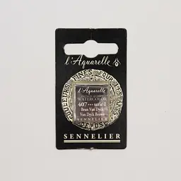 Акварельна фарба Sennelier, полукювета, S1, Коричневий Ван Дейка (Van Dyck Brown)