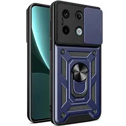 Чохол Ummi Camshield Serge Ring для Xiaomi Redmi Note 13 Pro 4G / 14s / Poco M6 Pro 4G Синій / Navy