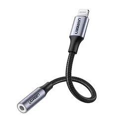Перехідник Ugreen Lightning 3.5 mm 10 cm Headphone Jack Adapter Model US211 Сірий - мініатюра 2