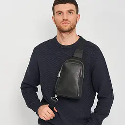 Чоловічий рюкзак Ricco Grande K16003-black 27х17х7 см Чорний - мініатюра 6