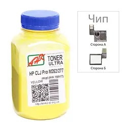 Тонер HP CLJ Pro M252/M277 40г Yellow +chip AHK (1505177)