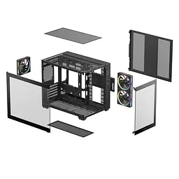 Корпус DeepCool CG330 3F Black (R-CG330-BKNGM3-G) без БЖ - мініатюра 6