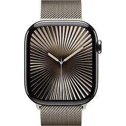 Смарт-годинник Apple Watch Series 10 GPS + Cellular 46mm Natural Titanium Case with Natural Milanese Loop S/M (MC7Q4) [115188] - мініатюра 2
