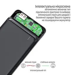 Універсальна мобільна батарея ColorWay Slim PD 10000mAh Чорний (CW-PB100LPG3BK-PD) - мініатюра 6