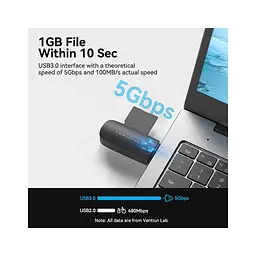 Зчитувач флеш-карт Vention USB 3.0 to SD+TF Black Dual Drive Letter (CLGB0) - мініатюра 6