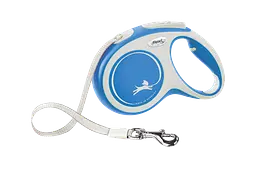 Повідець-рулетка Flexi New Comfort М для собак середніх порід стрічка 5 м до 25 кг синій