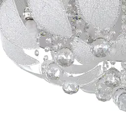 Люстра стельова Brille кришталева з пультом LED E14 WH (BCL-418S/6) - мініатюра 2