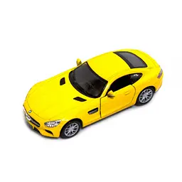 Іграшкова колекційна модель машинки Mercedes-AMG 5 KT5388W інерційна Жовтий
