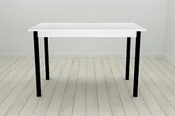 Стіл кухонний Ferrum-decor Маріо 75x120x70 Чорний ДСП Біле 16мм (FRD-106195) - мініатюра 3