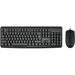Комплект (Клавіатура та миша) Xtrike Me MK-207 UA USB Black (MK-207UA) - мініатюра 1