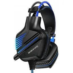 Навушники Borofone Gaming LED Racing headphones Hi-Res BO101 чорно червоні - мініатюра 7