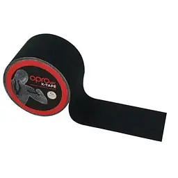 Кінезіологічний тейп OPROtec Kinesiology Tape TEC57541 чорний 5 cм x 5 м (TEC57541)
