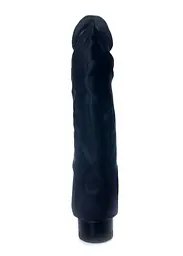 Вібратор Real Skin Multispeed Black, 22,5 см - мініатюра 4