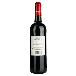 Вино Heritage Du Prieur Bordeaux Superieur AOP, червоне, сухе, 0,75 л - мініатюра 4