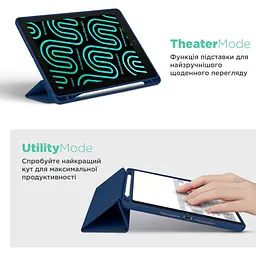 Чохол-книжка ArmorStandart Smart Fold Pen для Samsung Tab S10 Lite/S10 FE Dark Blue (ARM85549) [170745] - мініатюра 7