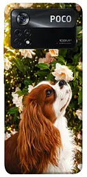 TPU чохол Demsky Flower spaniel для Xiaomi Poco X4 Pro 5G