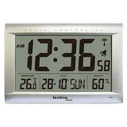 Годинник настінний Technoline WS8009 Silver (WS8009), Сріблястий - мініатюра 2