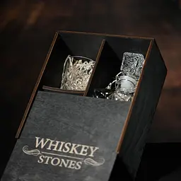 Подарунковий набір віскі Whiskey Stones №12 у дерев'яному пеналі - графин + склянки Dedalo - мініатюра 5