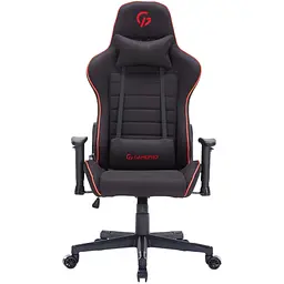 Ігрове крісло GamePro Size L Fabric Black&Red (GC575FB) - мініатюра 2