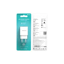 Зарядний пристрій BOROFONE BA20A Sharp USB 10.5W White (6931474700681) - мініатюра 4