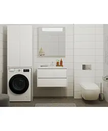 Пенал Мойдодир Soft Line П-66 над пральною машинкою, Білий - мініатюра 6