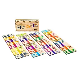 Дерев'яна дитяча головоломка з буквами PuzzleOK Puz-22335 - мініатюра 5